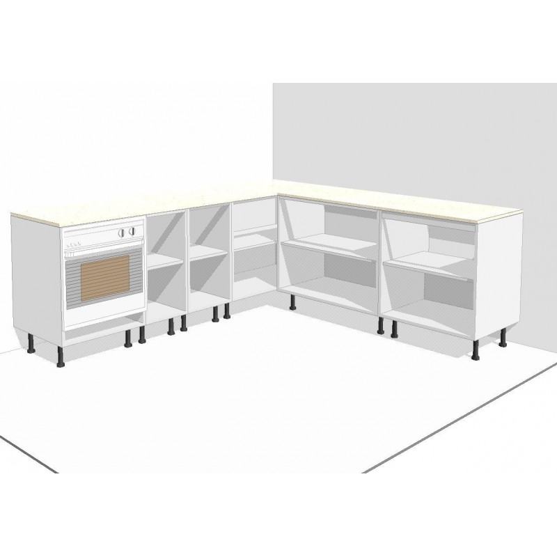 Muebles bajos de cocina a medida